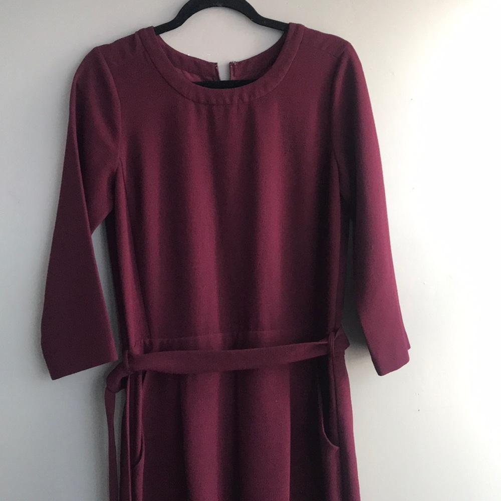 Madewell burgundy jumpsuit